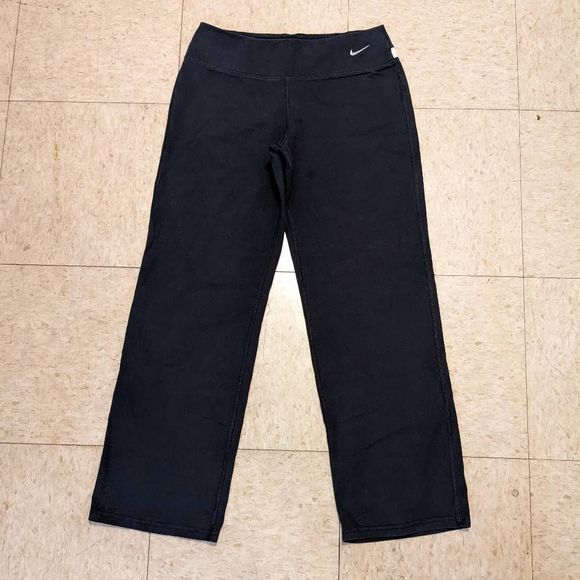 Nike Pants - Black Nike Dri-Fit Sweatpants; Size L; Short to Mid-Rise; straight leg